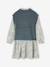 Dress with Two-in-One, Double-Fabric Effect, for Girls fir green 