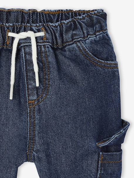 Denim Cargo Trousers for Babies brut denim 