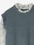 Dress with Two-in-One, Double-Fabric Effect, for Girls fir green 