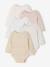 Pack of 5 Bodysuits with Cut-Away Shoulders for Newborns ecru 