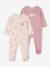 Pack of 2 Marie velvet sleepsuits soft lilac 