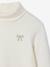 Fleece Knit Polo-Neck Jumper for Girls ecru 