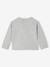 Long-sleeved baby t-shirt with placement print on the front marl grey 