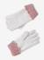 Girl's set: beanie + snood + mittens/gloves ecru 