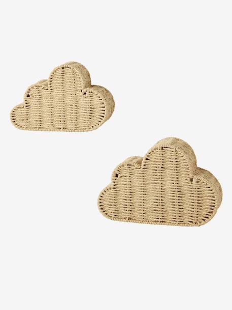 Pack of 2 Cloud Shelves beige 