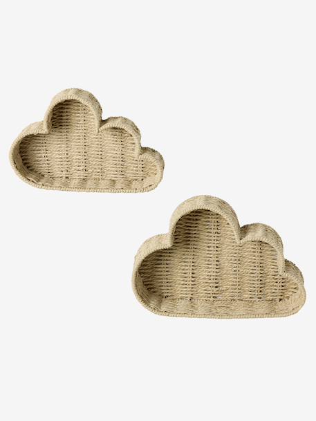 Pack of 2 Cloud Shelves beige 
