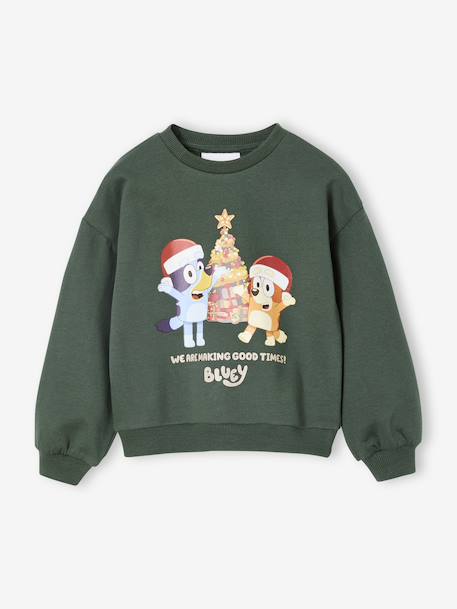 Bluey Unisex Christmas Sweatshirt fir green 