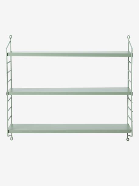 Metal Wall Shelf green+rose 