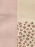 Pack of 2 girls' baby tights with all-over leopard print and leopard head on the top of the feet. rosy 