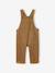 Velvet dungaree set + T-shirt for babies caramel 