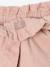 Girl's velvet paperbag shorts rosy 