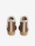 Girls' faux fur lined synthetic boots camel 