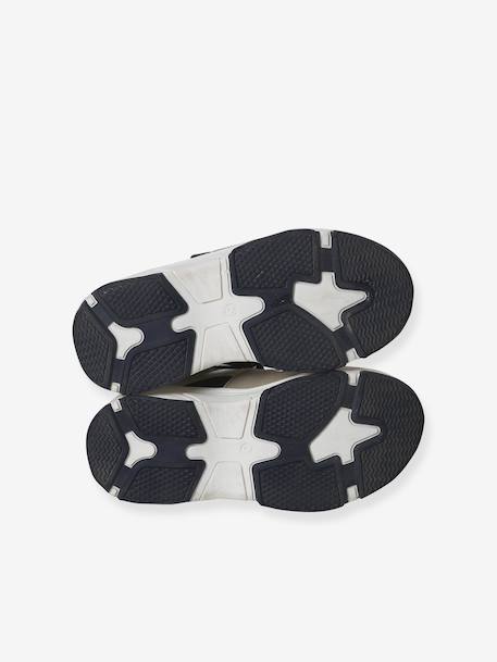 Trainers with elasticated laces and hook and loop fasteners for children, nursery collection ecru 