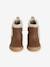 Girls' faux fur lined synthetic boots camel 
