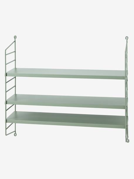 Metal Wall Shelf green+rose 