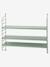 Metal Wall Shelf green+rose 