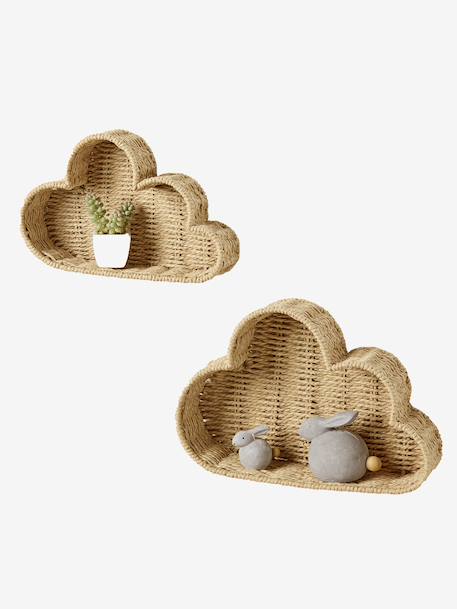 Pack of 2 Cloud Shelves beige 