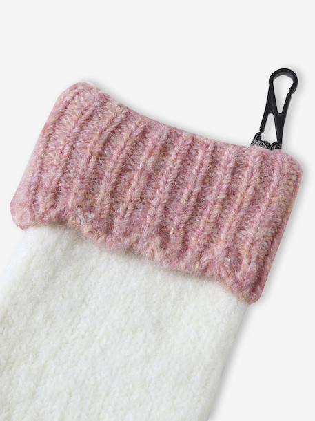Girl's set: beanie + snood + mittens/gloves ecru 