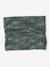 Boy's printed snood with sherpa lining sage green 