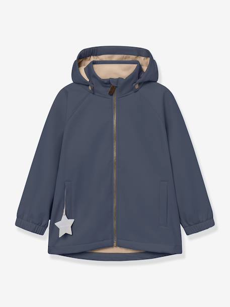 MATADEN MINI A TURE softshell jacket for children deep blue+khaki 