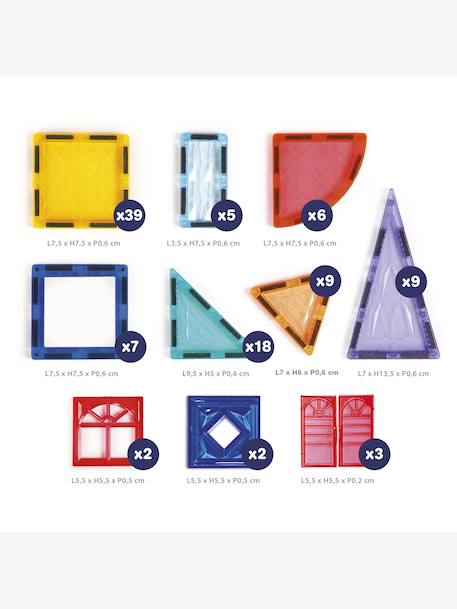 Set of XXL Magnetic Construction Games, LUDI multicoloured 