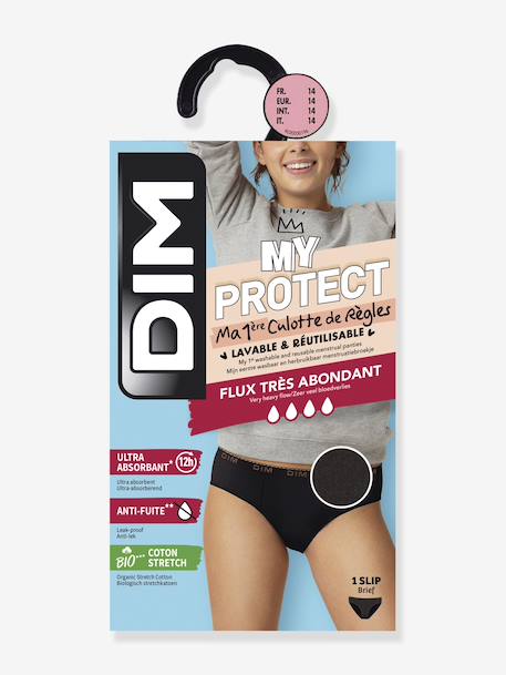 Organic Cotton Period Briefs, My Protect Very Heavy Flow black 