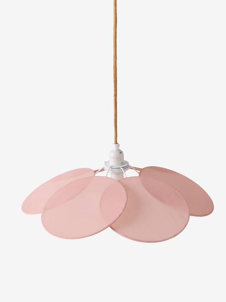 Fabric Petals Hanging Lampshade pale pink 