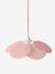 Fabric Petals Hanging Lampshade pale pink 