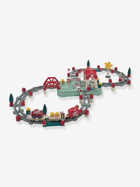 Abrick Train Track Barrel - ECOIFFIER multicoloured 