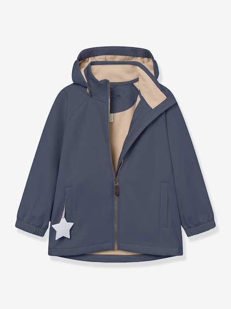 MATADEN MINI A TURE softshell jacket for children deep blue+khaki 