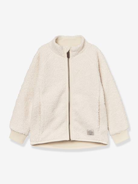 Teddy fleece jacket with zip for children MATCEDRIC MINI A TURE cinnamon+deep blue+ecru+green+night blue+soft lilac 