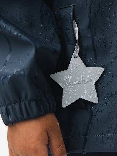Children's rain jacket and trouser set MATREINAR MINI A TURE deep blue+green 