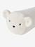 Sherpa Bolster Cushion with Bear Motif ecru 