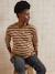 Crossover Top, Maternity & Nursing Special olive+Red Stripes+White Stripes 