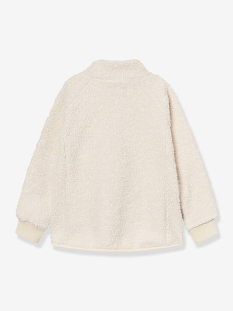 Teddy fleece jacket with zip for children MATCEDRIC MINI A TURE cinnamon+deep blue+ecru+green+night blue+soft lilac 