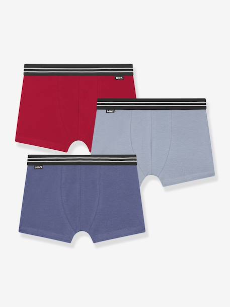 Pack of 3 Ecodim boys' boxers blue+red 