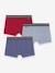 Pack of 3 Ecodim boys' boxers blue+red 