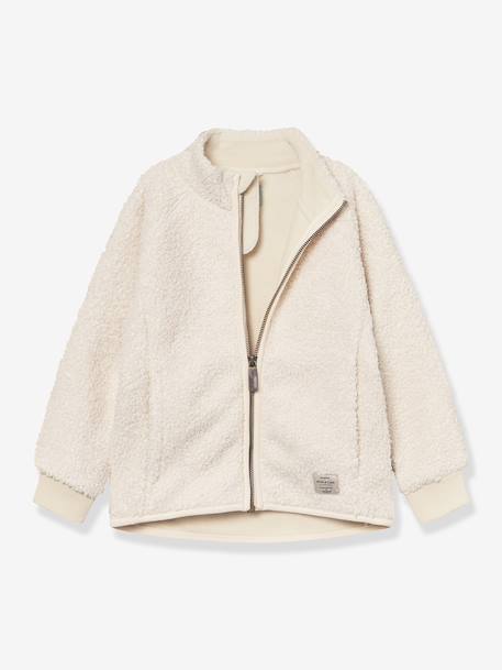 Teddy fleece jacket with zip for children MATCEDRIC MINI A TURE cinnamon+deep blue+ecru+green+night blue+soft lilac 