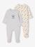 Pack of 2 'Cars' Sleepsuits in Fleece for Newborns pale blue 