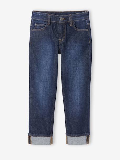 Straight Leg Jeans with Turn-Ups for Boys brut denim+stone 