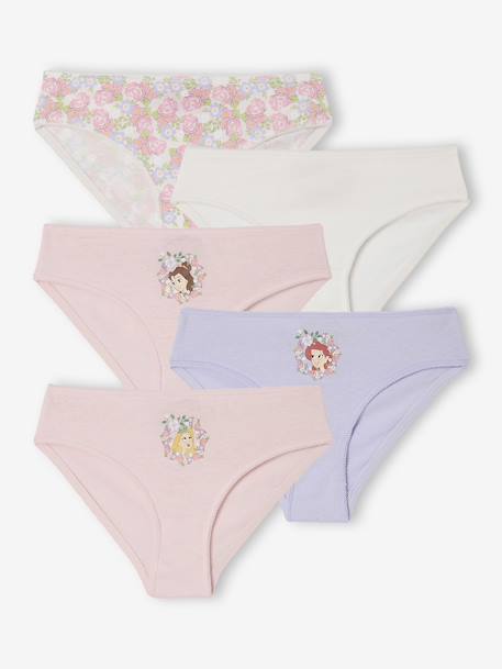Pack of 5 Disney® Princess Briefs for Girls pale pink 