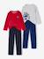 Pack of 2 'Police' Velour Pyjamas for Boys navy blue 