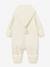 Pramsuit in teddy fleece MATADEL for babies by MINI A TURE ecru 