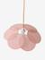 Fabric Petals Hanging Lampshade pale pink 
