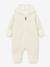 Pramsuit in teddy fleece MATADEL for babies by MINI A TURE ecru 
