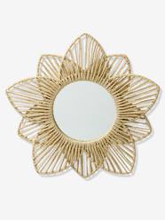 Bedding & Decor-Flower Mirror in Paper Rope