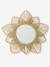 Flower Mirror in Paper Rope beige 