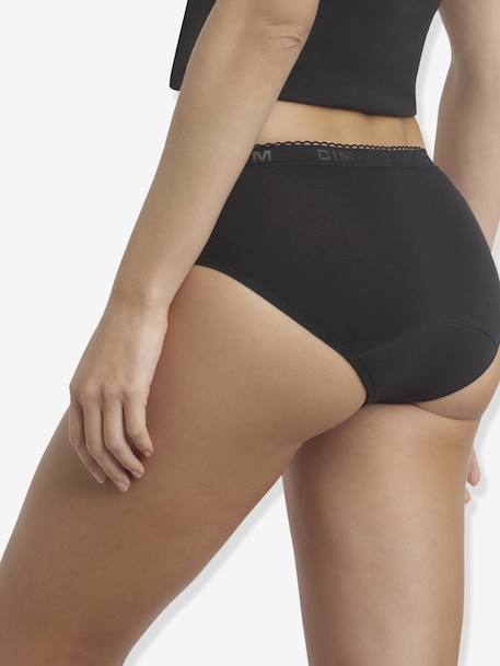 Girls' organic cotton period briefs My Protect Black medium flow black 