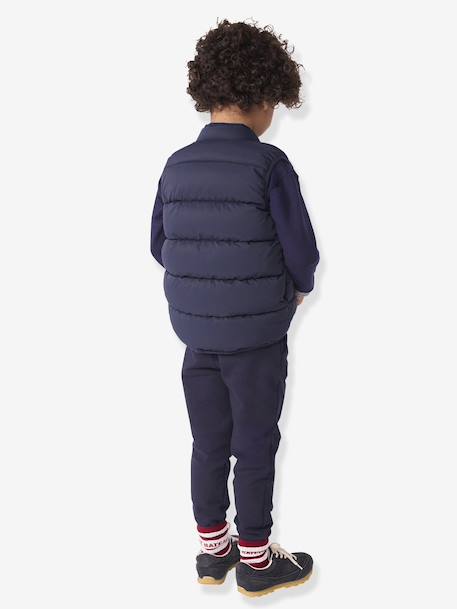 PETIT BATEAU reversible two-tone sleeveless lightweight jacket for children navy blue 