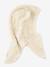 Teddy fleece beanie scarf for children MINI A TURE ecru 